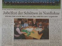 2011.05.18 - Jubelfest der Schuetzen in Nordlohne - 100 Jahr Feier vom 28 Mai bis 3 Juni - Ueber 1400 Teilnehmer angemeldet - GN